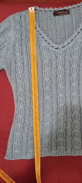 Maglia azzurra con lurex