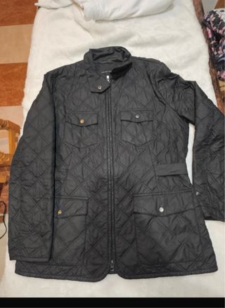 Chaqueta acolchada negra