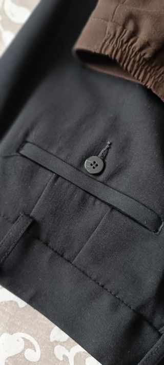 Pantalones señora negro y marrón