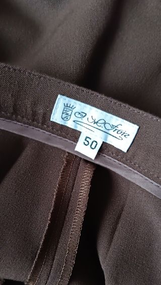 Pantalones señora negro y marrón