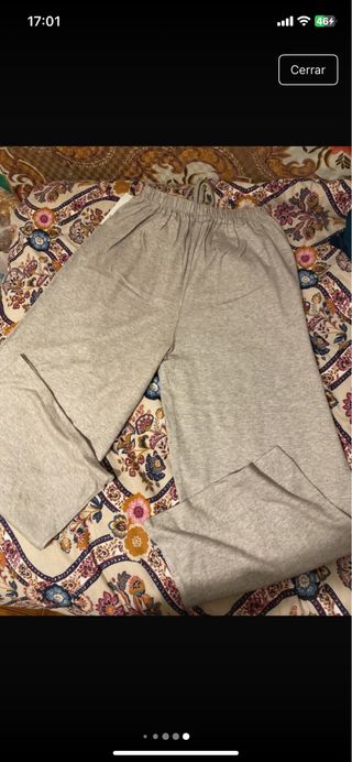 Jogger Oversize Gris Talla Única