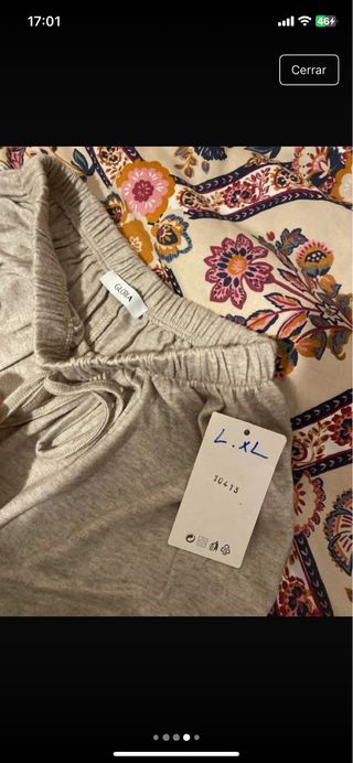 Jogger Oversize Gris Talla Única