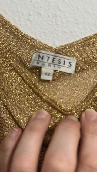 Camiseta dorada tirantes Síntesis - El Corte Ingle