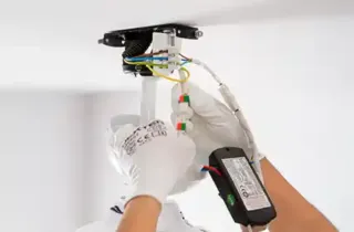 Instalador de Lámparas Ventilador