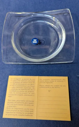 Posacenere in cristallo