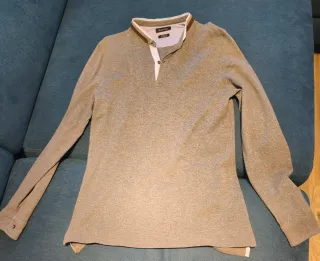 Massimo Dutti Camisa Manga Larga Marrón Talla M