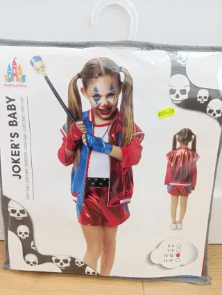 Disfraz Jocker's Baby niña Talla 10-12