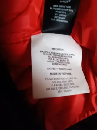 Chaleco Plumón Ralph Lauren RLX Camuflaje Talla XL