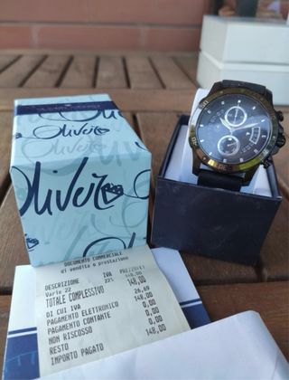 Orologio Oliver Weber Nero Argento