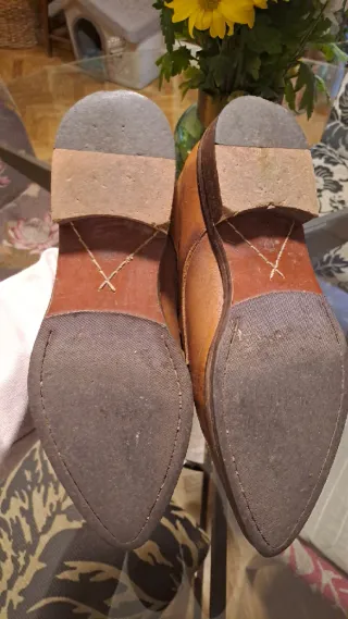 Zapatos Massimo Dutti Piel Marrón