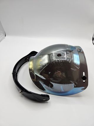 Nuevo:Visera Burbuja Cromada para Casco