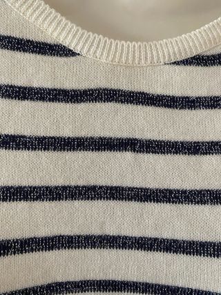 Jersey NAF NAF rayas fruncido hombros