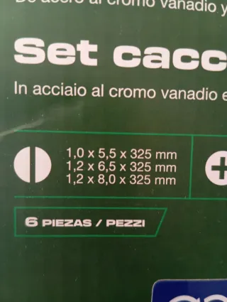 Set 5 Destornilladores Parksidelargos