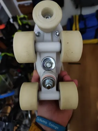 Patines Oxelo Niña blanco y rosa