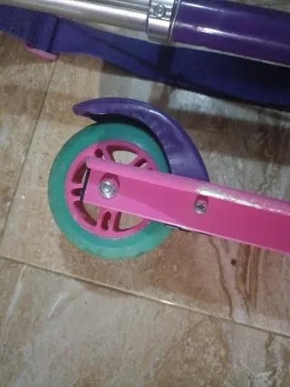 Patinete Oxelo niña rosa y morado