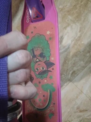 Patinete Oxelo niña rosa y morado