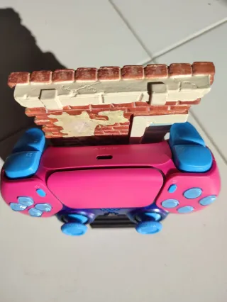 Comando PS5 Customizado Rosa e Azul