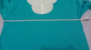 Camicia da notte donna azzurra con colletto bianco