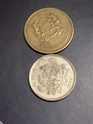 2 Monete rare 20 e 10 Pesewas