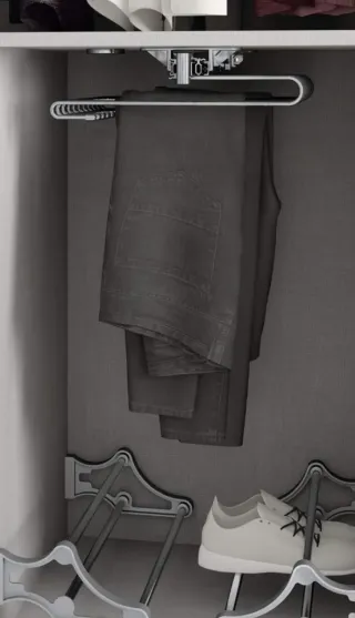 Pantalonero 11 perchas metal.