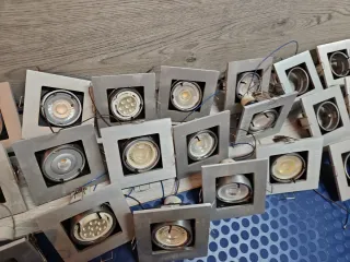 20Focos empotrables plateados (lote)