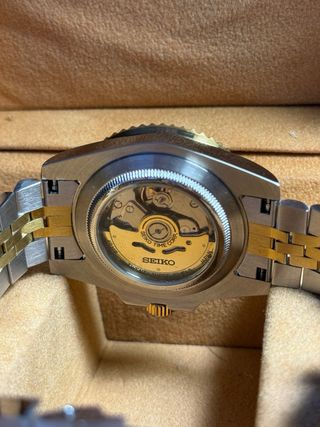 Seiko Mod GMT 40mm Plata y Oro