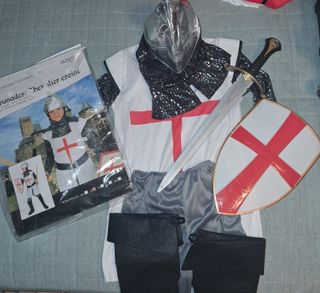 Costume Cavaliere Crociato Bambino Taglia S
