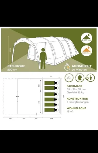 Tienda Skandika 4/6 personas