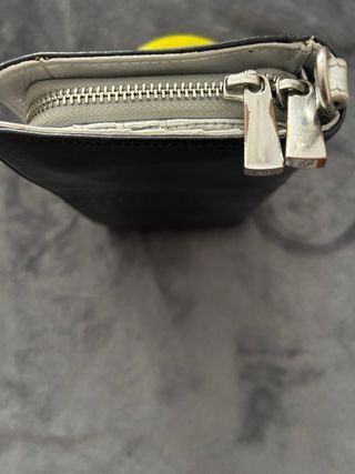 Cartera Clutch Unisex de piel Negra