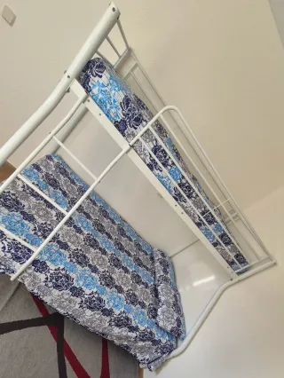 Litera Matrimonio Metal + COLCHÓN 90cm