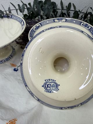 Compotier antiguo Lunéville KG