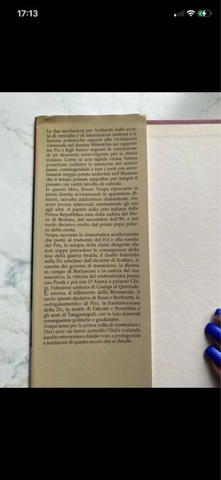 Dieci anni che hanno sconvolto l'Italia. 1989-2...