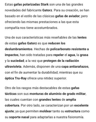 Gafas de sol polarizadas Gatorz Stark