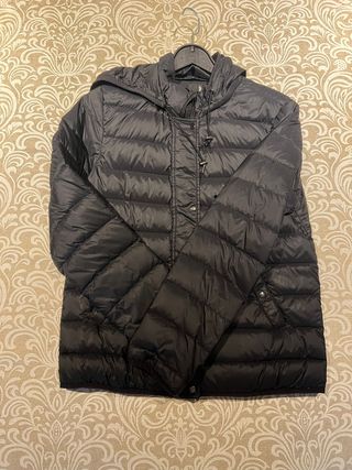 Chaqueta Zara Plumas Negra Mujer