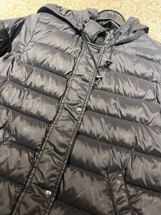 Chaqueta Zara Plumas Negra Mujer