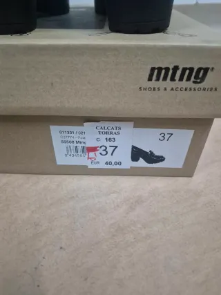 Zapato Mustang Talla 37 Burdeos