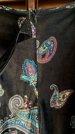 Pantalón palazzo terciopelo damasco