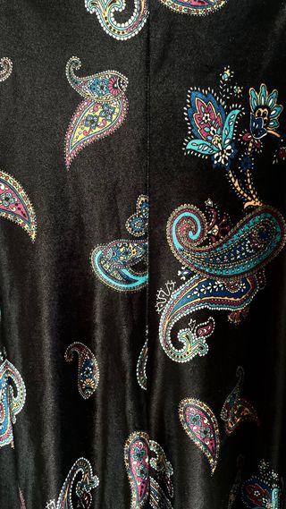 Pantalón palazzo terciopelo damasco