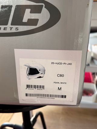 Casco Modular Adventure HJC C80 M Blanco Perla