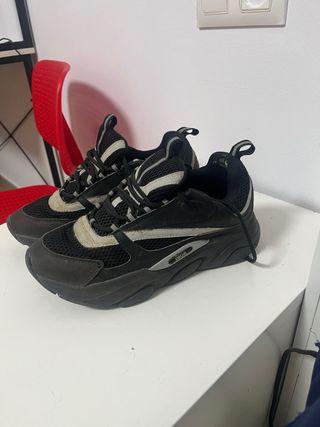 Dior B22 sneakers negras y grises