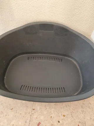Cama para perro o gato negra