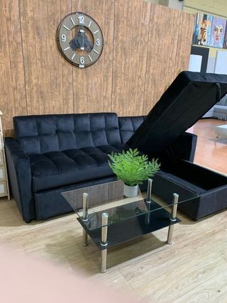 Sofa Chaise Reversible 210cm con Arcon Almacenaje