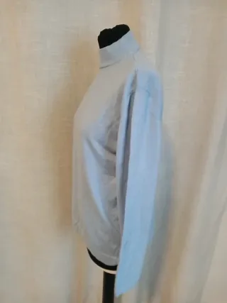 Pullover Dolcevita Azzurro Taglia M