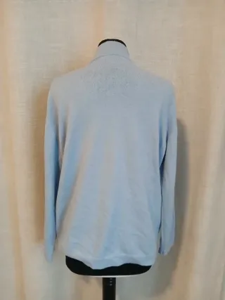 Pullover Dolcevita Azzurro Taglia M