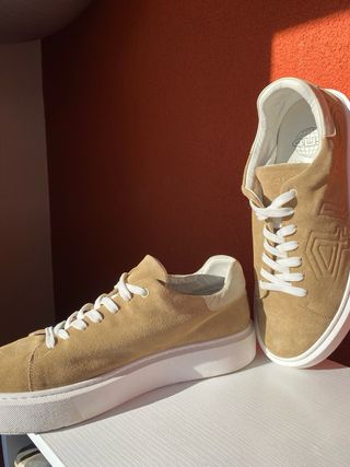 Sneakers Paciotti 4US camoscio cammello 45