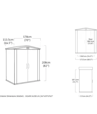 Keter Factor 6x3 Caseta Jardín Exterior