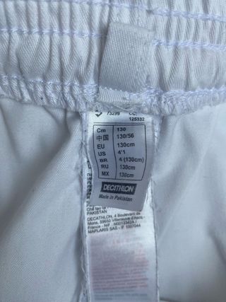 Dobok Taekwondo Infantil Blanco IKAR Talla 130 cm