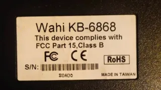 REBAJADO: Teclado Wahi KB 6868 chip y banda magnét