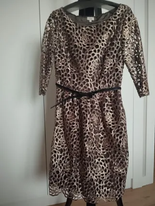 Vestido Hoss Intropia Talla 36 Oro