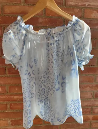 Conjunto Blusa y Falda Estampado Animal Print T.44